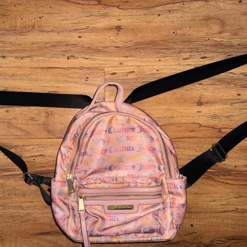 Y2k juicy couture pink backpack